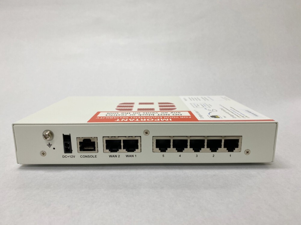 Fortinet Fortigate-50E FG-50E Network Security Firewall Initialized Power Cable
