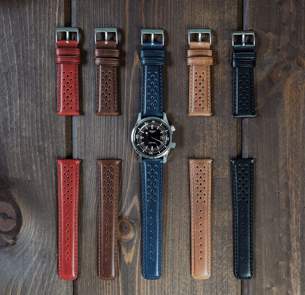 Barton Racing & Rally Leather Straps with Quick Release Spring Bars