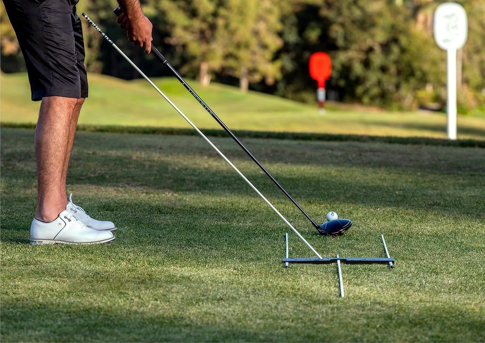 2.0 Golf Training Aid – 11-in-1Alignment Sticks&Swing Plane Golf Practice System