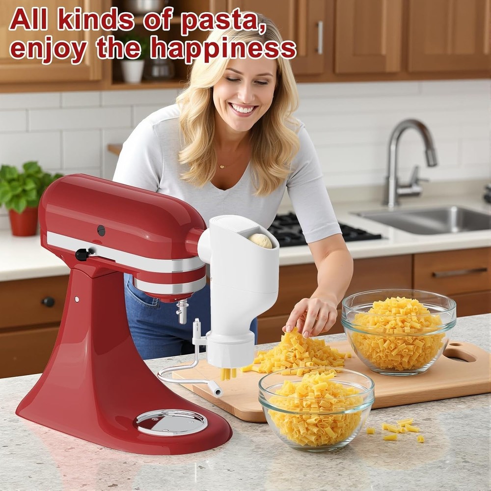 Versatile KitchenAid Pasta Press Attachment: Make Spaghetti, Fusilli, and More