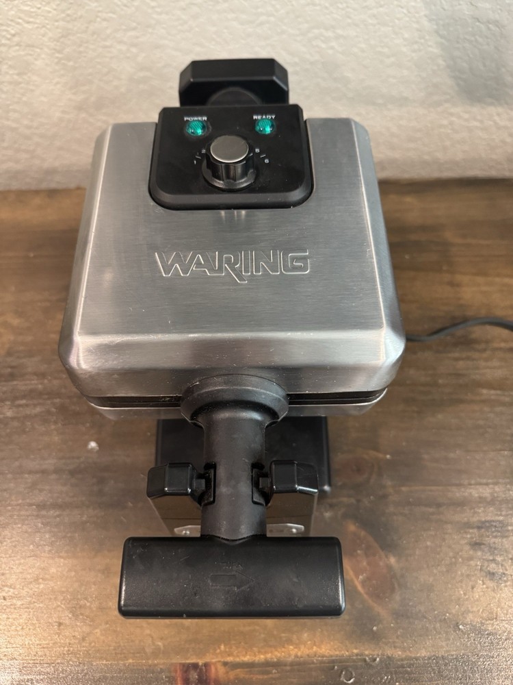 Waring Pro WMS200 4-Slice Professional Belgian Waffle Maker-Works!