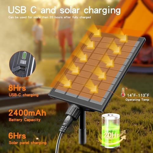 63FT Multi-Function Solar LED String Lights for Outdoor Use - 13 Lighting 63 BK