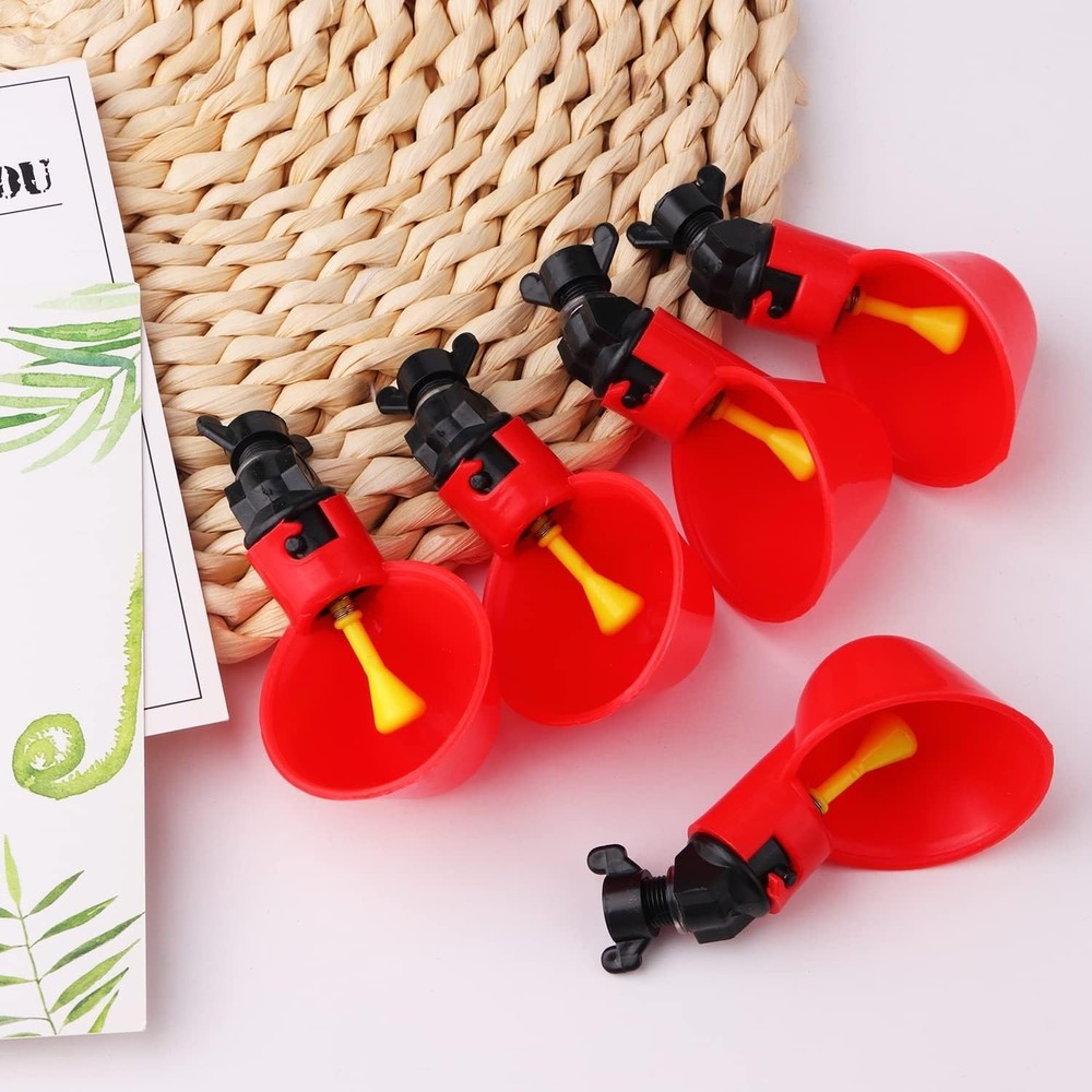 12Pack Automatic Chicken Waterer Cups - Hassle-Free Bird Hydration Solution