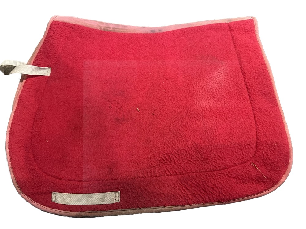 HOT PINK Solid Fleece Saddle Pad Hunter AP Excellent Condition
