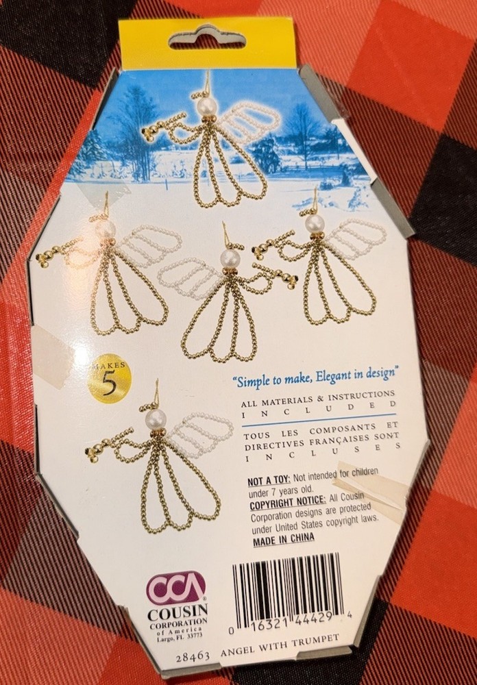 Sensations Beaded Christmas Ornament Kit New Package