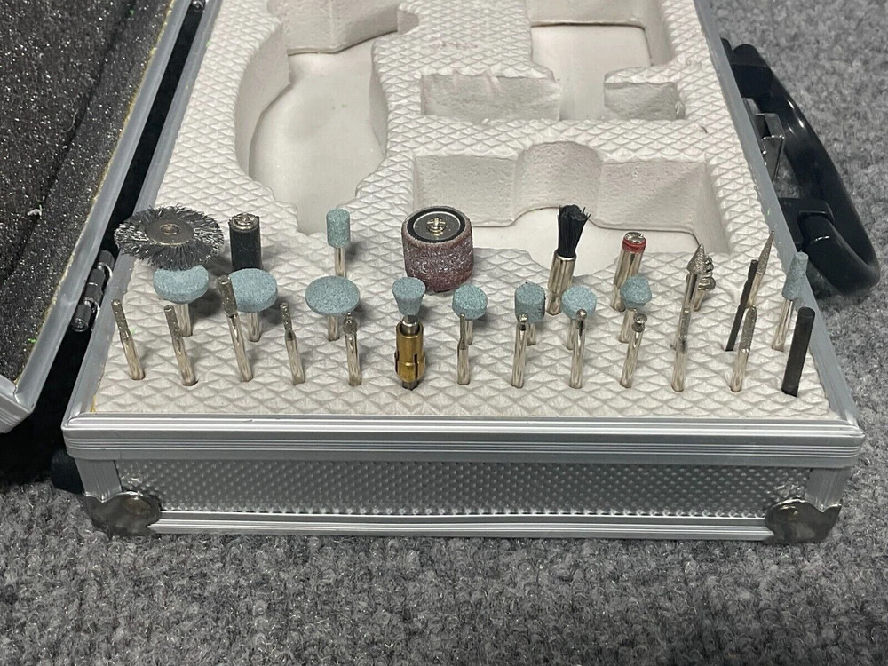 Mini Rotary Tool Test Rite JC10048S Tool Set with Case & Attachments