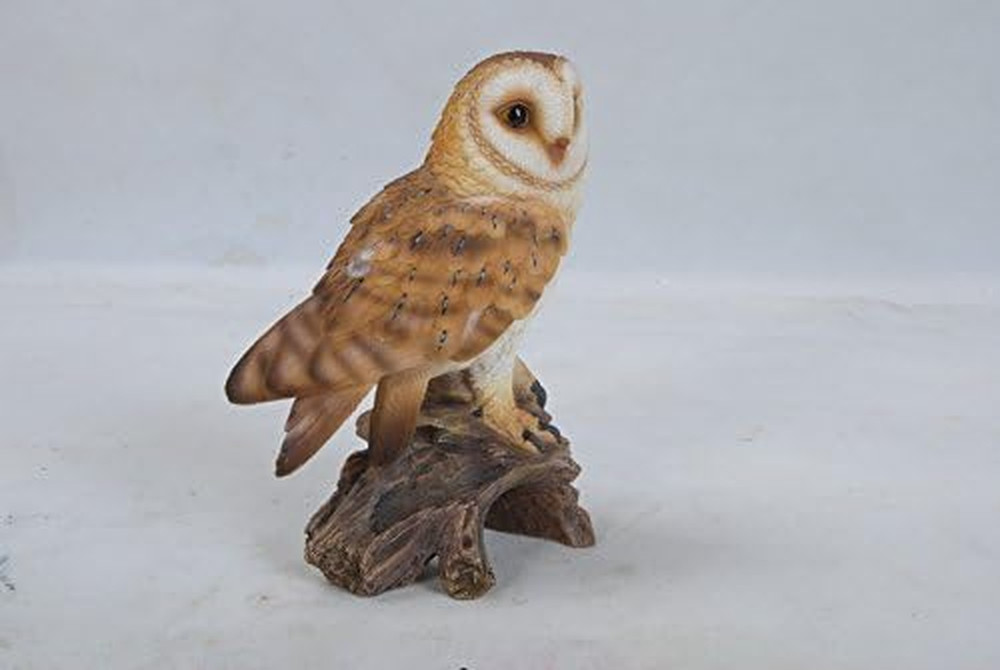 Barn Owl on Stump, 7.25"