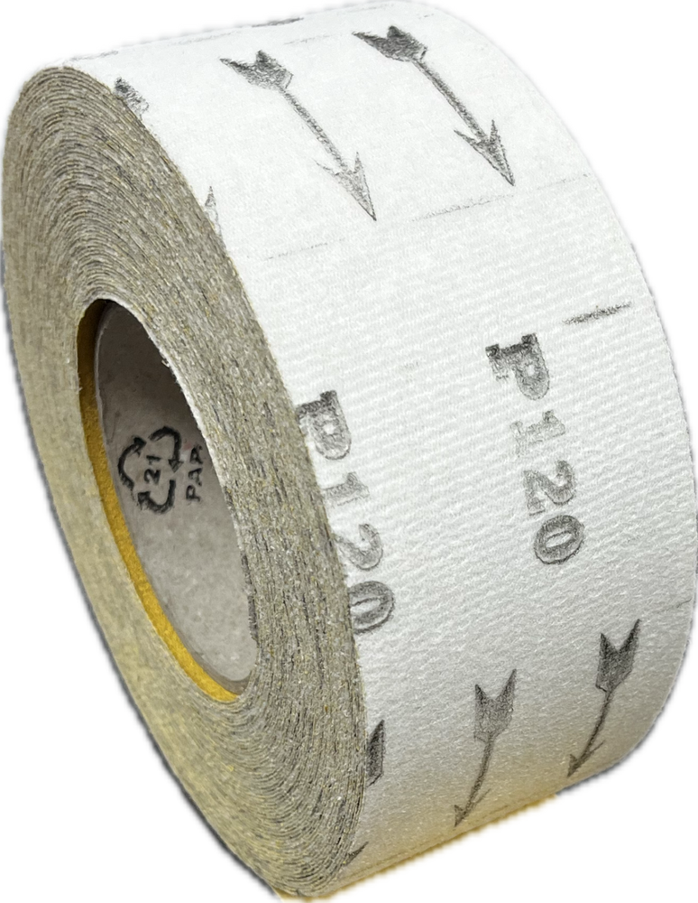 DYNAMIX Hook & Loop Longboard Sandpaper 2- 3/4 in. X 25Yard Long Continuous Roll