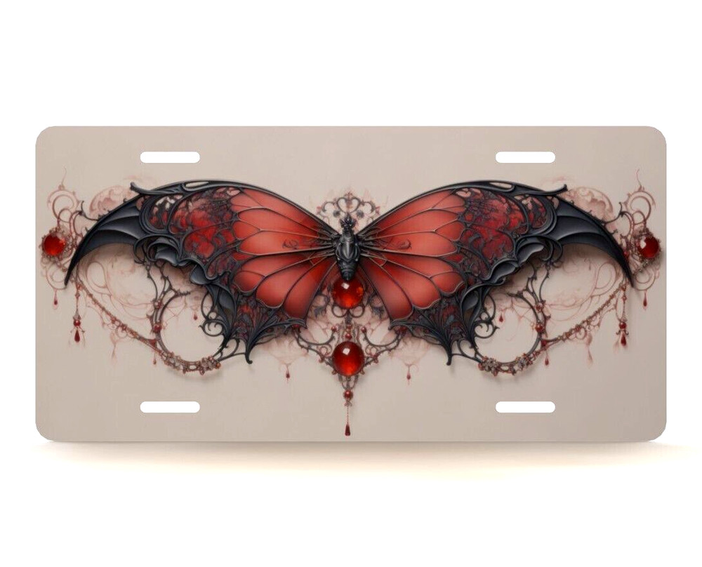 Gothic Butterfly Novelty License Plate