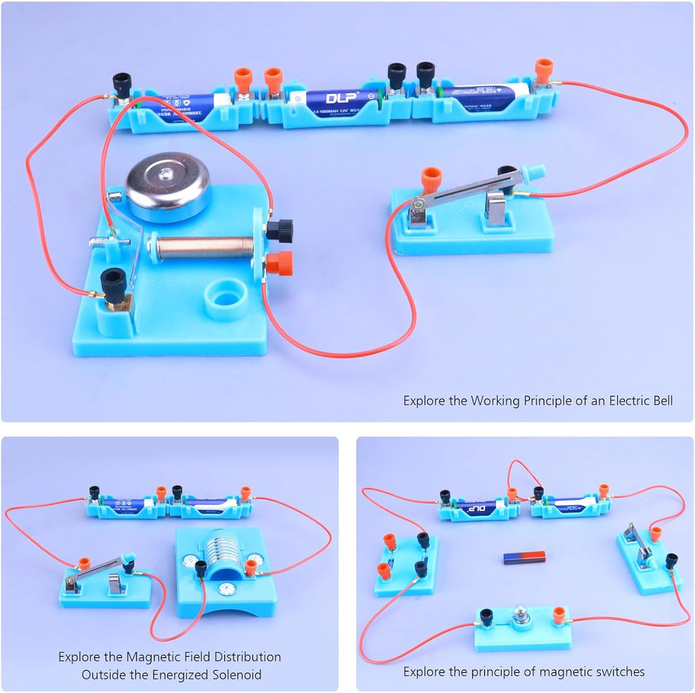 Physics Labs Basic Electricity Discovery Circuit and Magnetism Experiment Kit fo