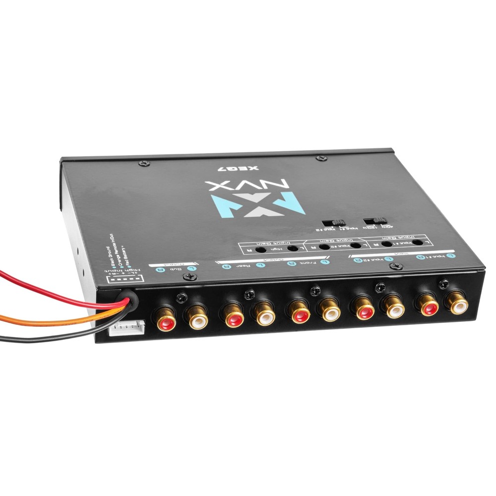7-Band XEQ7 Graphic Equalizer with Front 3.5mm Aux Input, Dual RCA Inputs, Su...