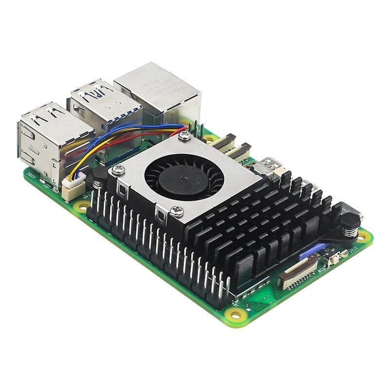 Raspberry Pi 5 Aluminum Case Only Compatible Fan Active Passive Cooling Radiator
