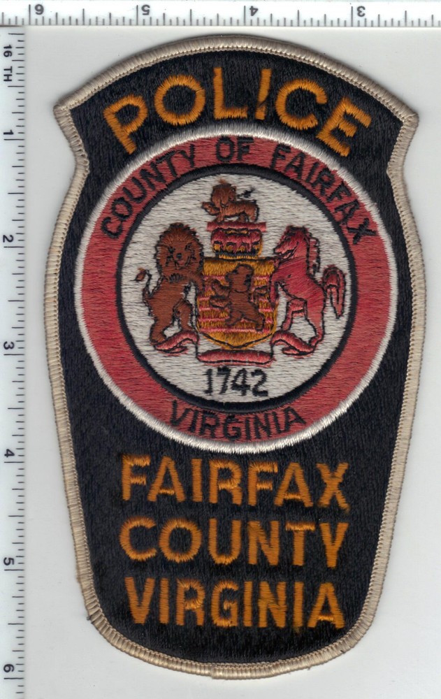Fairfax County Police (Virginia) Silver Border Shoulder Patch