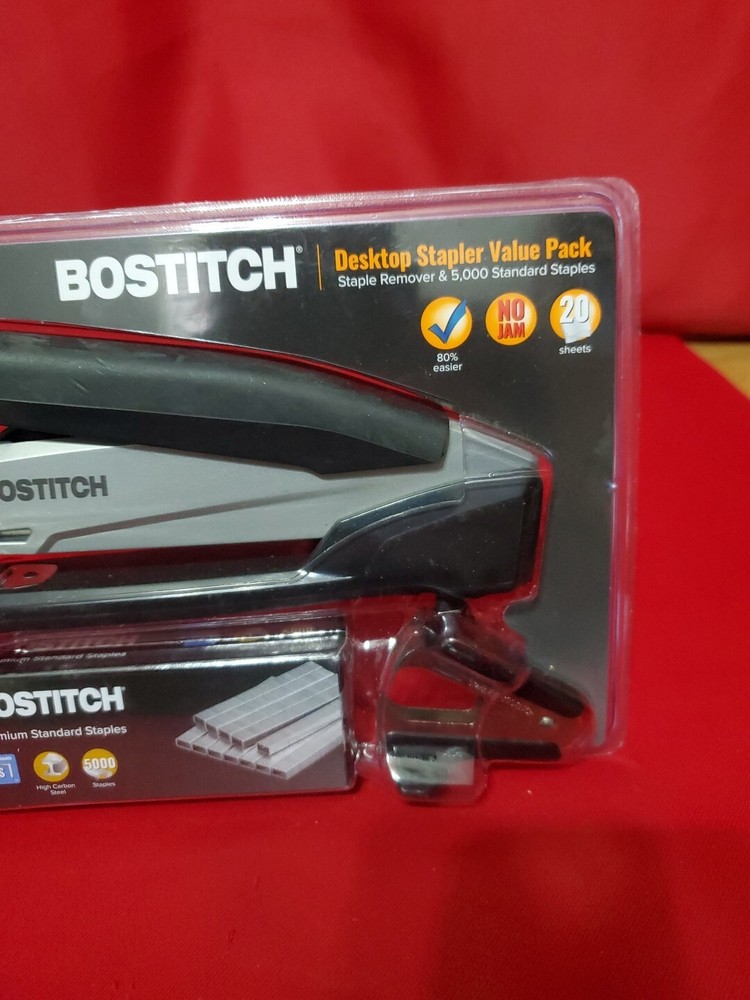 Bostitch Desktop Stapler Value Pack With Staples & Staple Remover New