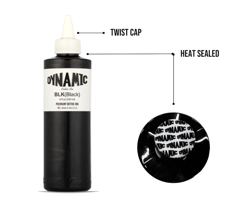 Black Ink 8oz Bottle