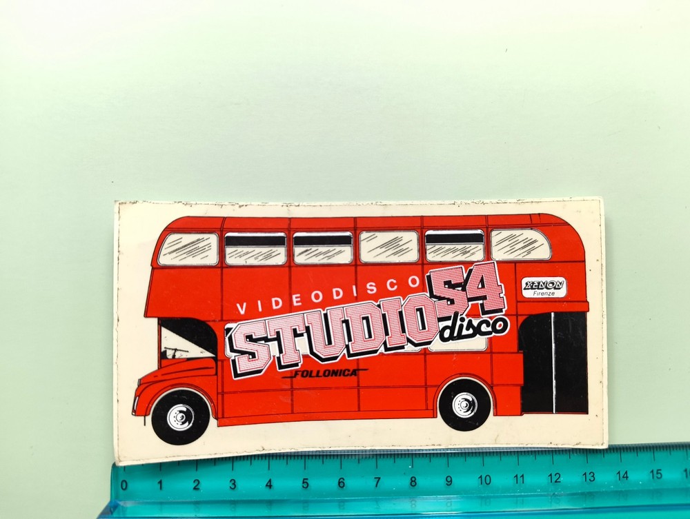 Studio 54 Video Disco Follonica Pullman Sticker