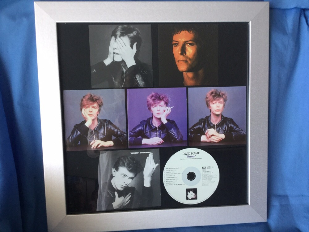 David Bowie “Heroes” framed CD Wall Art