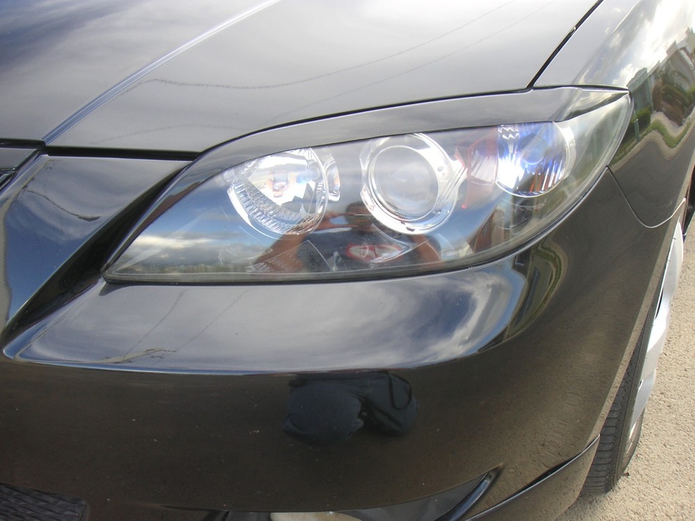 Eyelids eyebrows FRONT headlight light brows Trim for MAZDA 3 SEDAN no hatchback