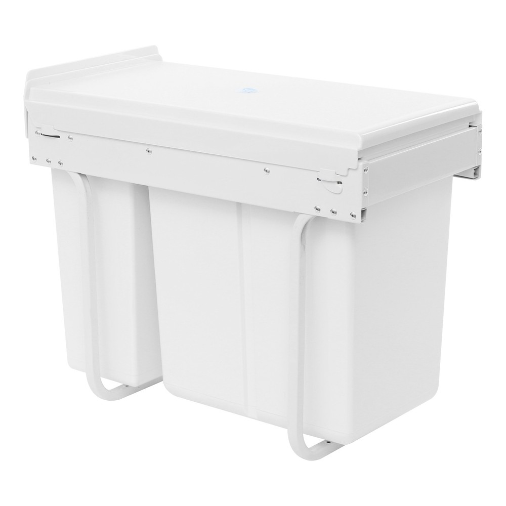 Pull Out Under Cabinet Trash Can 10L+20L Cabinet Garbage Can Ordinary Rail