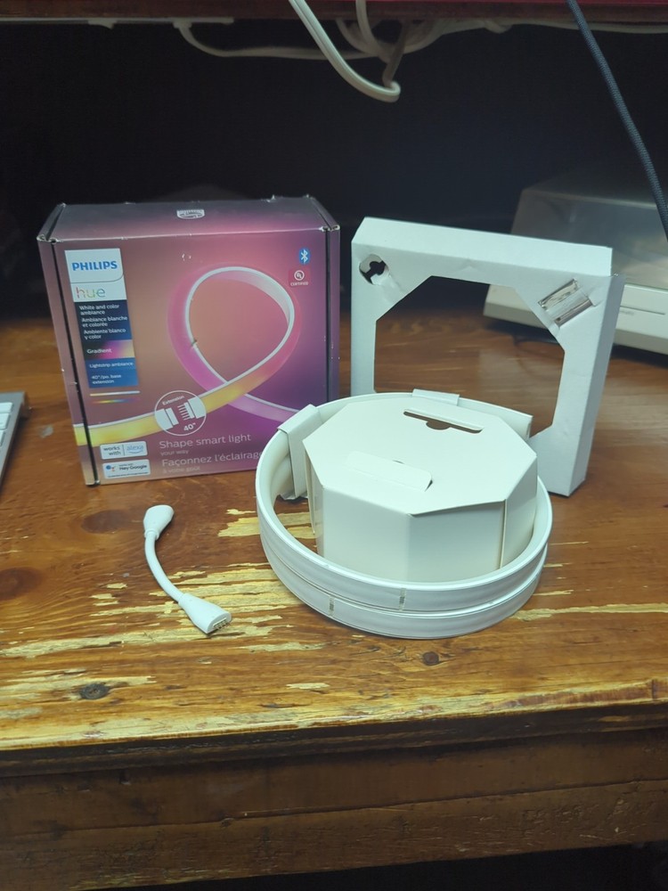 Philips - Hue Color & White Gradient Lightstrip Extension 40" Smart  Open Box