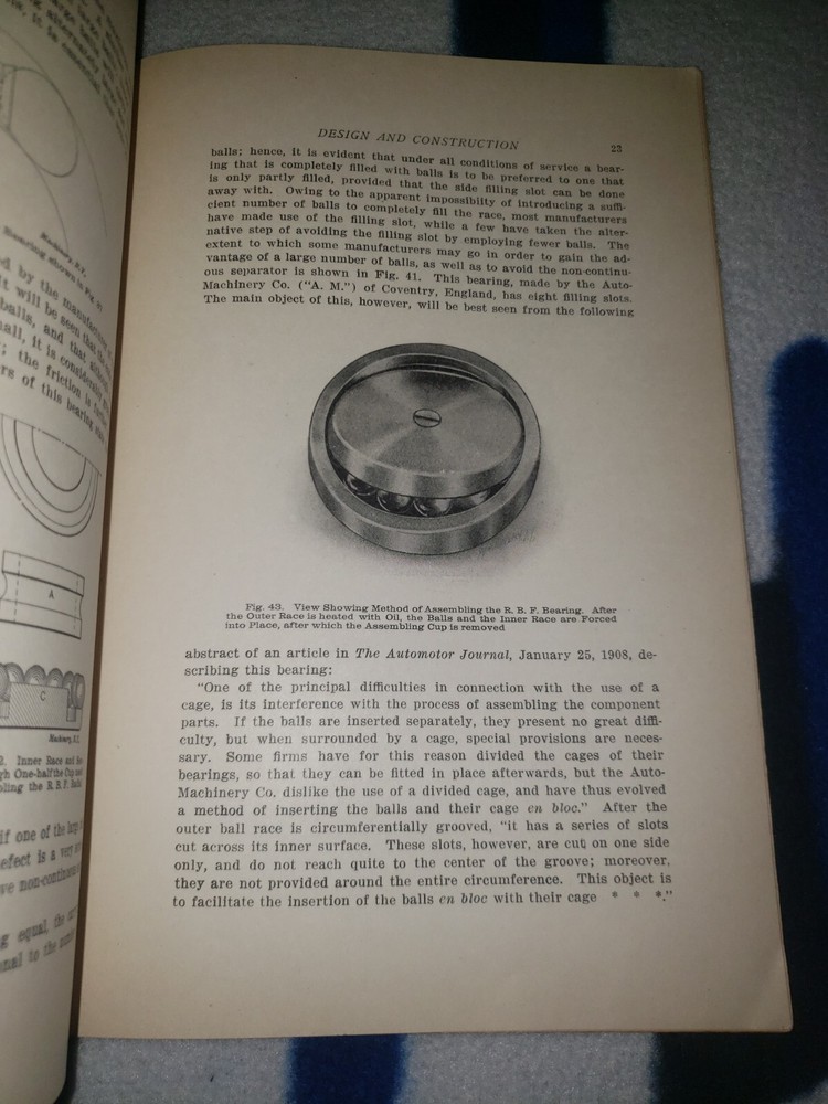 1910 Machinery's Reference #56 Ball Bearings Paperback Guide