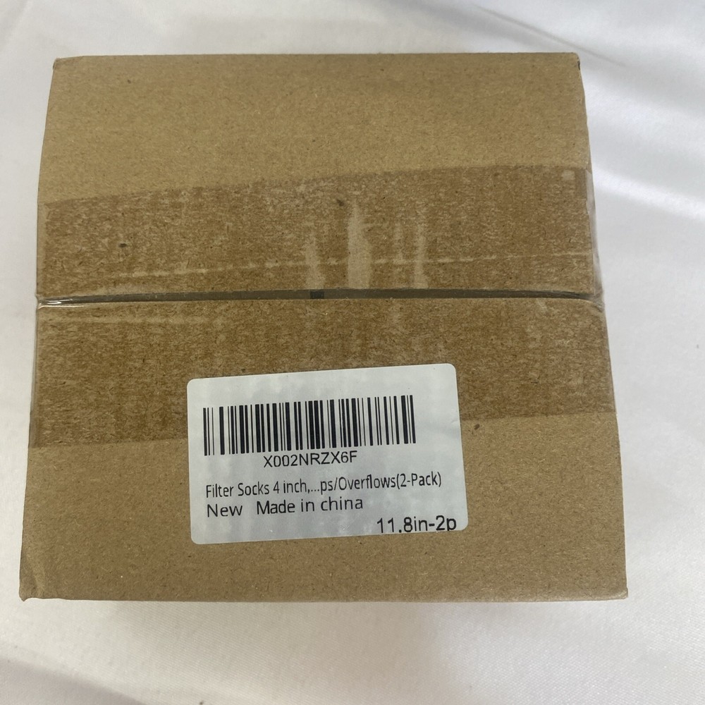 11.8” 2 Pk Honeycomb Filter Socks  4" Ring
