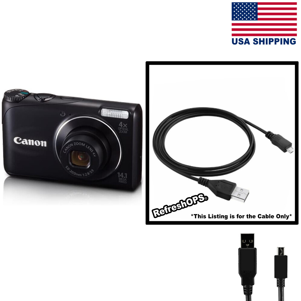 Canon PowerShot A220010.0 MP Digital Camera USB Cable Transfer Cord Replacement