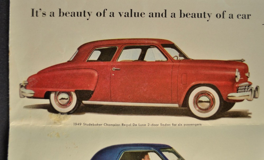 1949 Studebaker Brochure Commander Champion Land Cruiser Nice Original 49