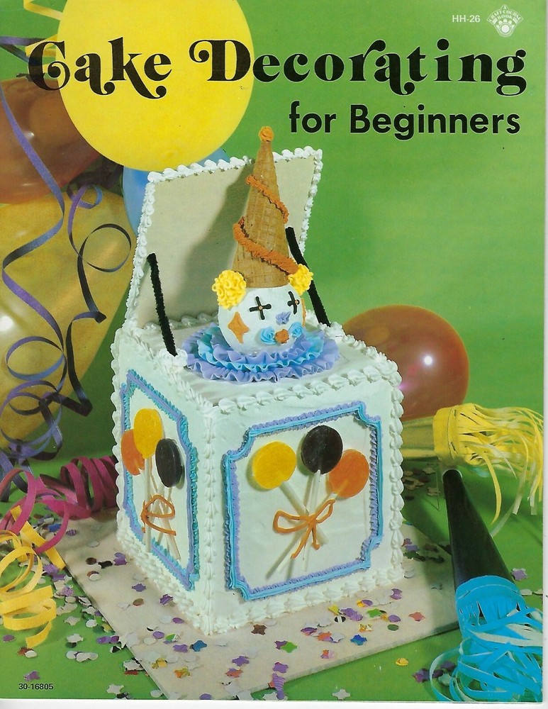 Cake Decorating for Beginners Vintage 1970's Craft Instruction Book