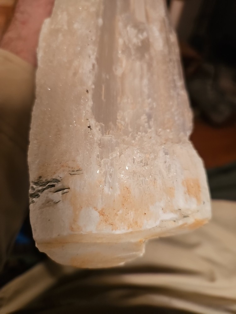 Selenite Log Stick 16" Raw