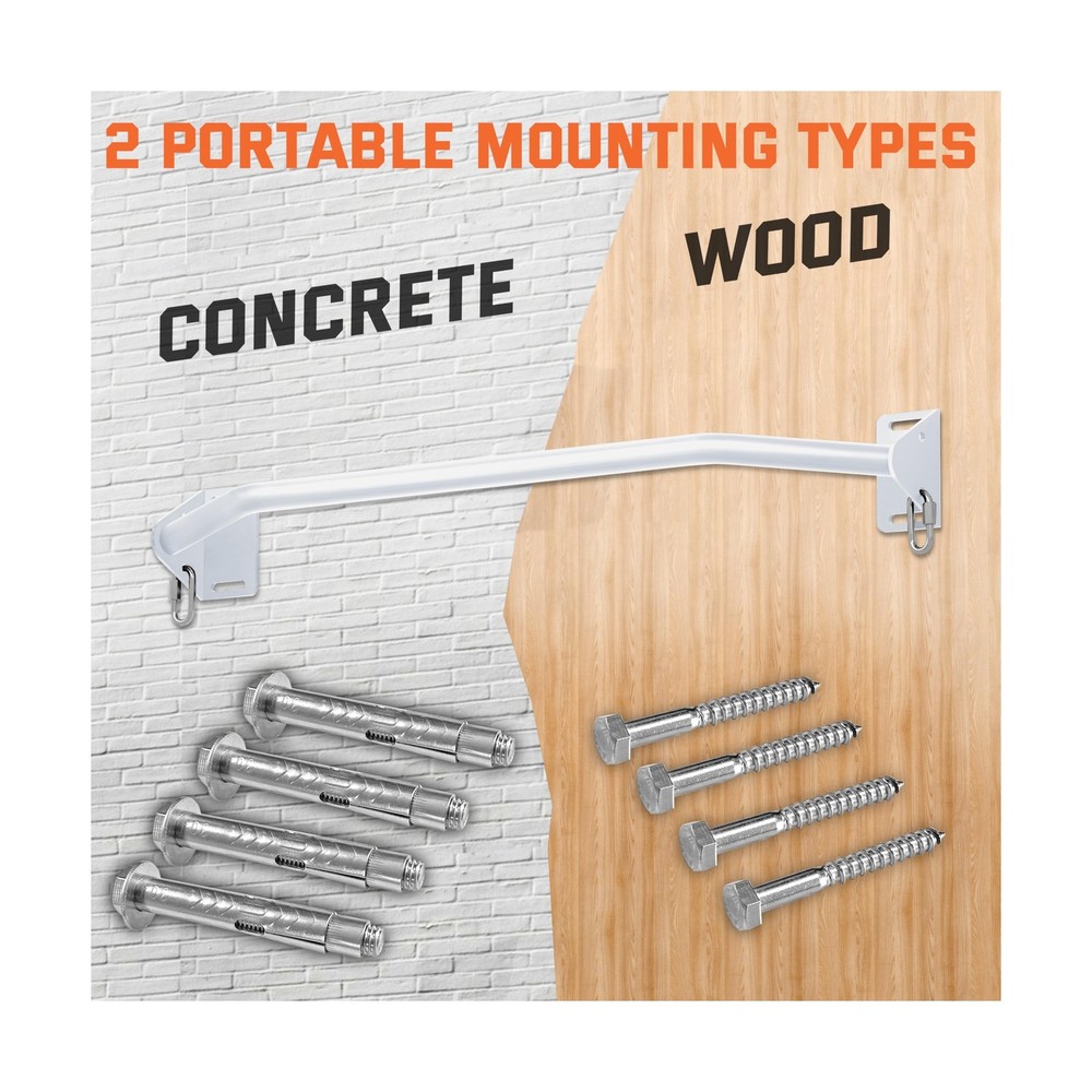 Pull Up Bar Wall Mounted-Heavy Duty Joist Mounted Pull Up Bar-Premi... Fast Ship