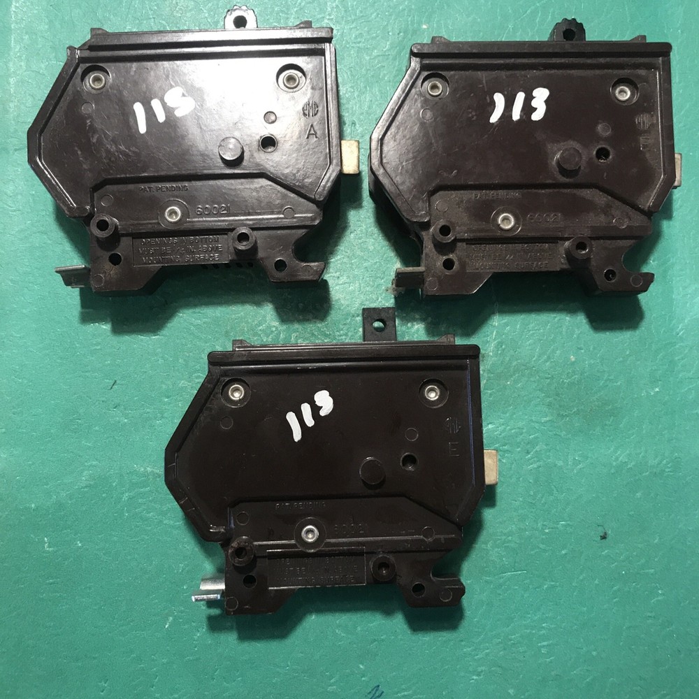 Lot Of 3 15 Amp Single Pole Breakers Continuity Tested