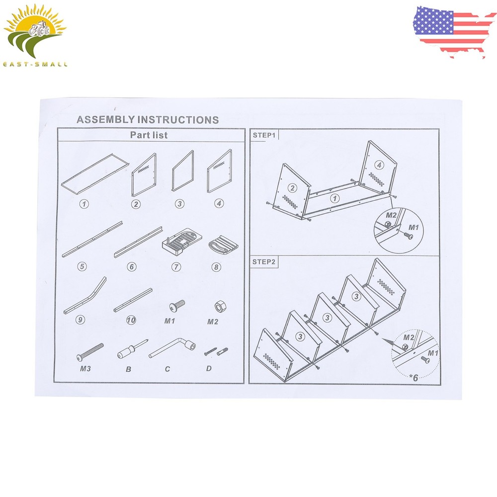 Roll Out Chicken Nesting Boxes 4 Hole For Laying Eggs Coop Compartment
