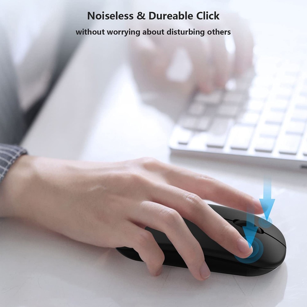 Wireless Bluetooth Mouse for Apple iPad iPhone MacBook Android Samsung Tablet...