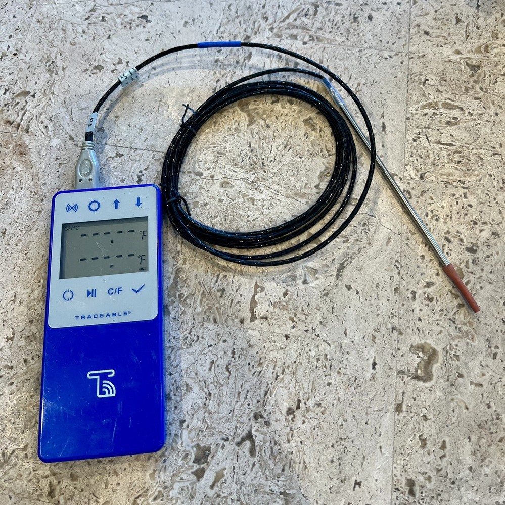 Traceable Wi-Fi Data Logging Refrigerator/Freezer Thermometer With Probe!