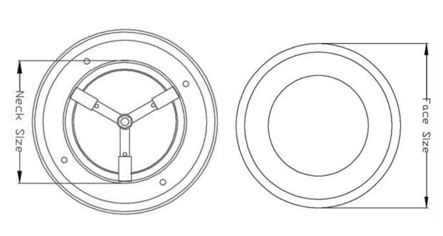 PP Plastic Adjustable Round Diffuser : RD-2P Neck:200mm