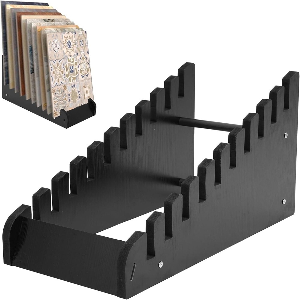 Slotted Flooring Display Shelf, Tile Display Rack . LP record display