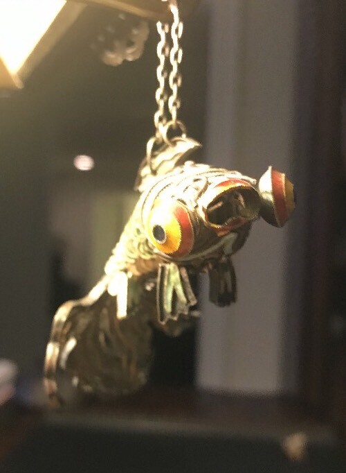Sterling Silver Koi Fish Vintage Rare