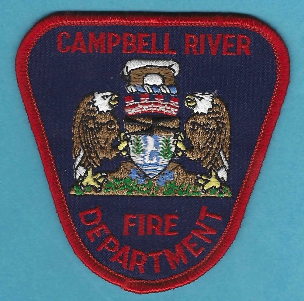 CAMPBELL RIVER BRITISH COLUMBIA CANADA FIRE DEPARTMENT PATCH FLASH