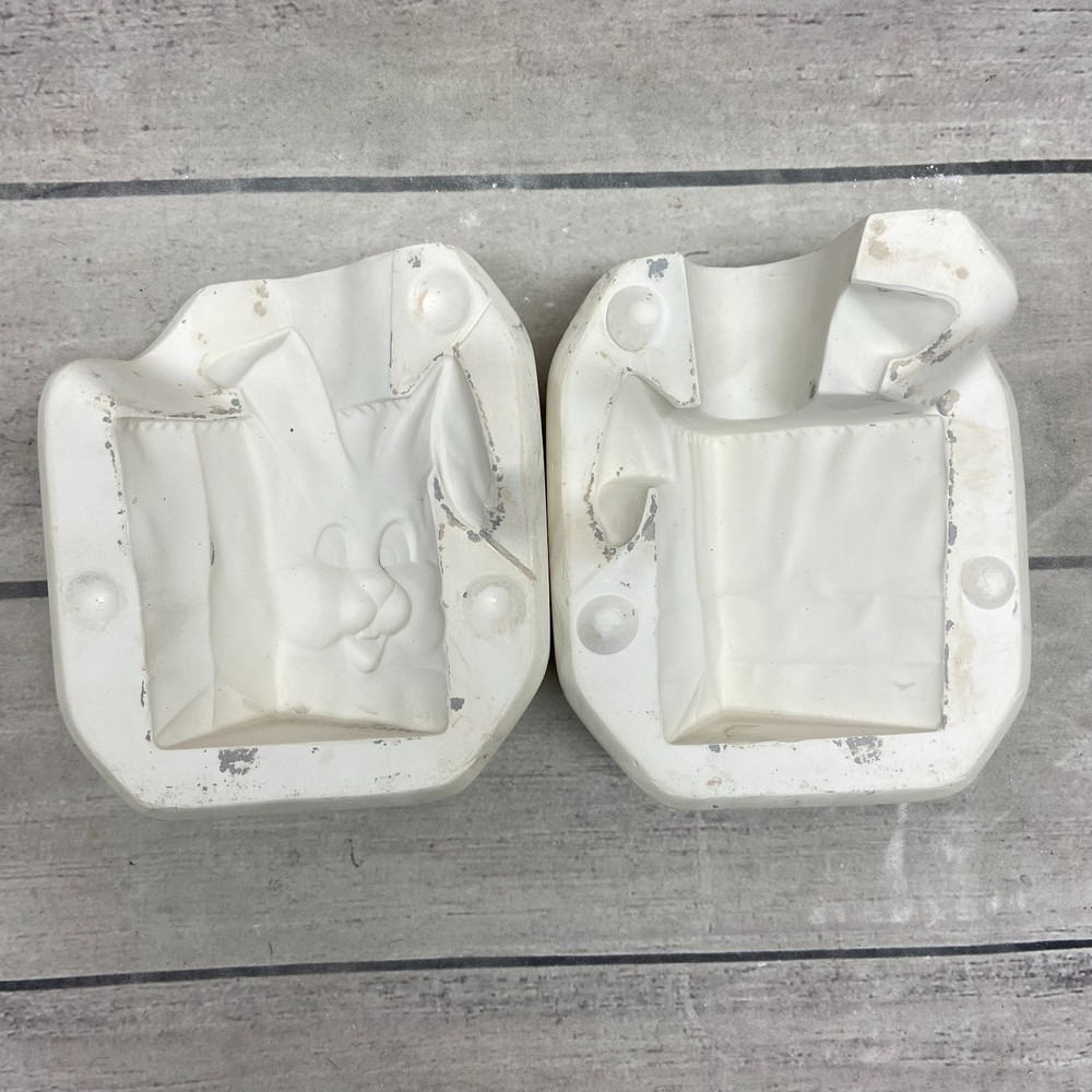 Vintage 1990 Scioto Ceramic Casting Mold Bunny Bag #S-2003