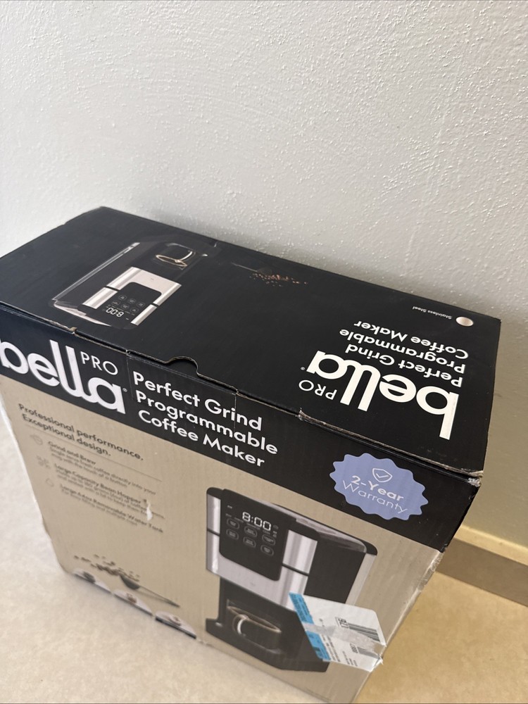 Bella Pro Programmable Single-Serve Coffee Maker w/ Integrated Burr Grinder