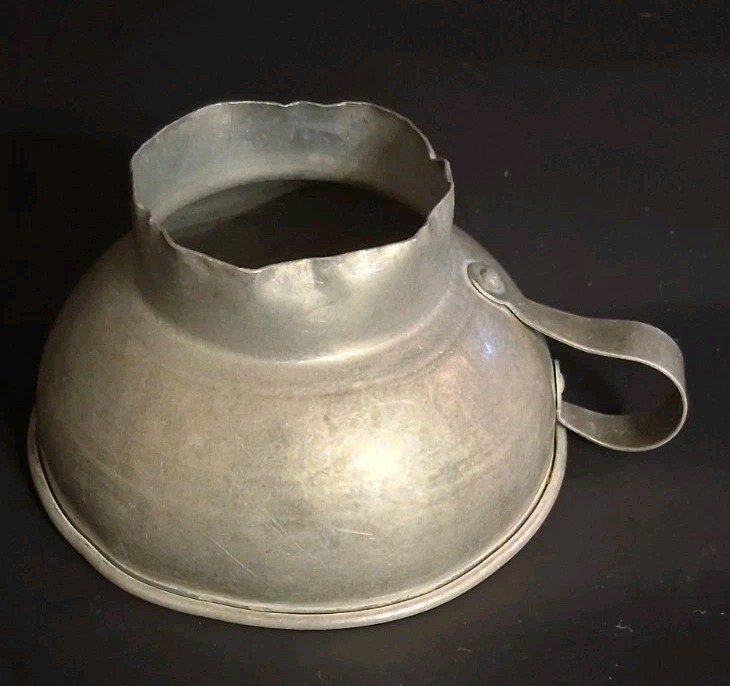 Vintage Aluminum Canning Funnel with Handle