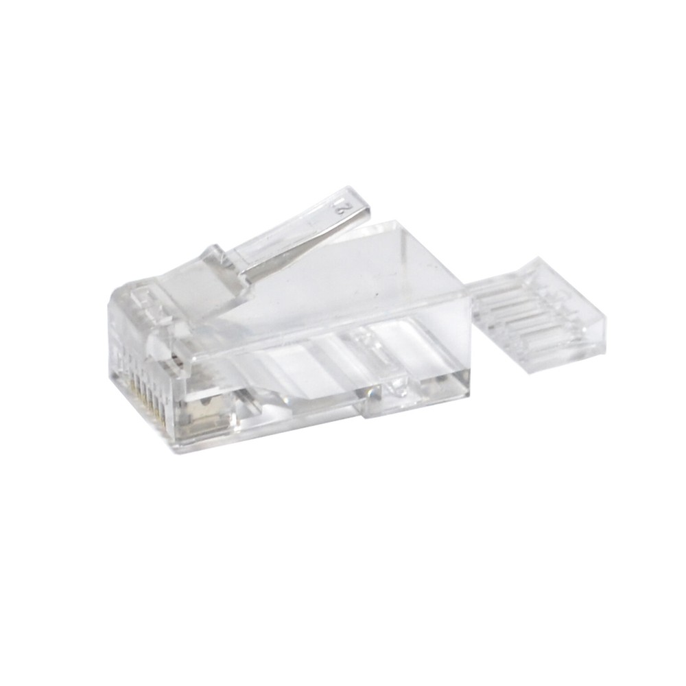 100 pieces RJ45 Plug Cat6 w Load Bar Insert Modular LAN Network Connector Cable