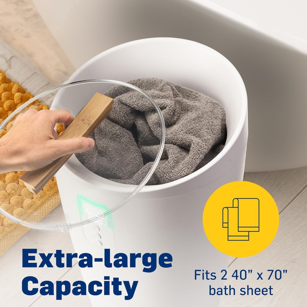 Live Fine Large Bucket Towel Warmer with LED Display and Adjustable Timer