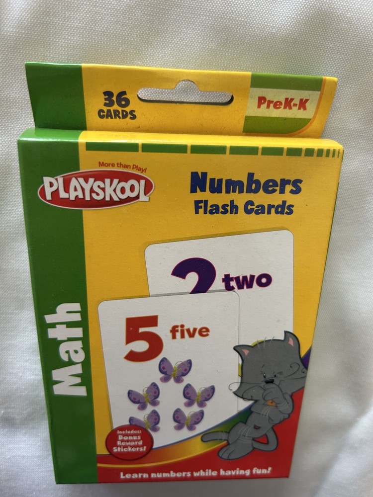 Playskool Pre K-K Numbers Flashcards