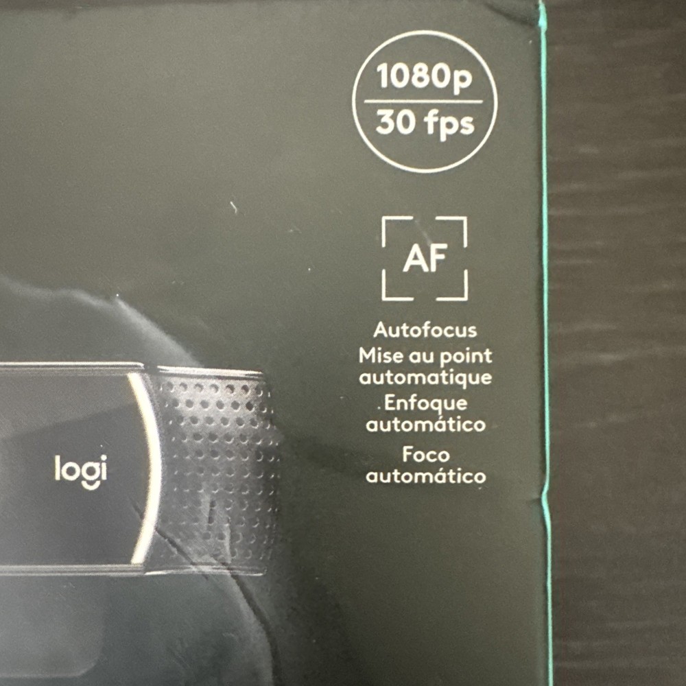 Logitech 1080p Pro Stream Webcam Black brand new sealed!!!