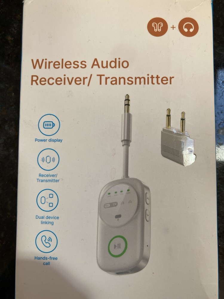 Bluetooth Audio Transmitter/Receiver 2 in 1 Dual Device Linking