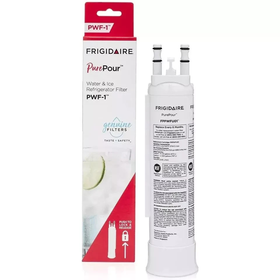 1 Pack Frigidaire PWF-1 FPPWFU01 Refrigerator PurePour Water &Ice Filter