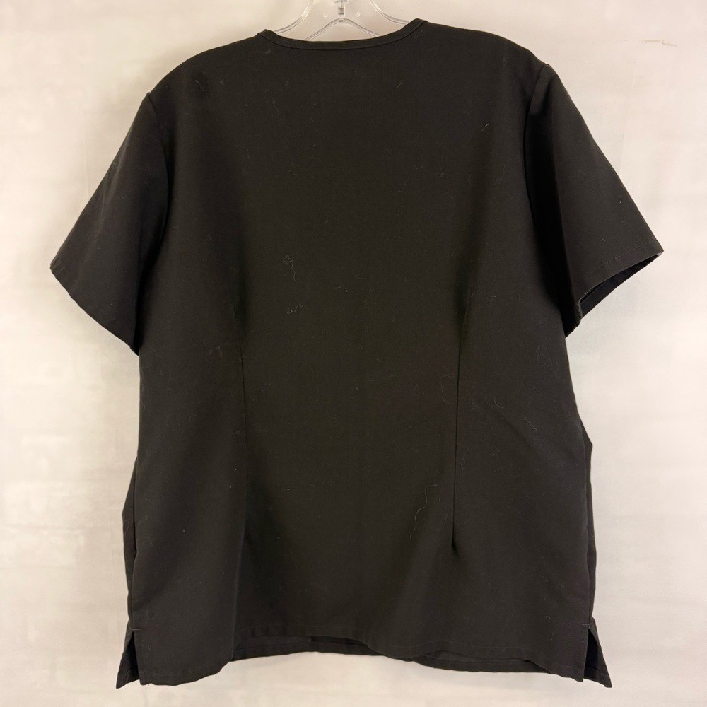 FIGS Casma Technical Collection Scrub Top Black Size XL