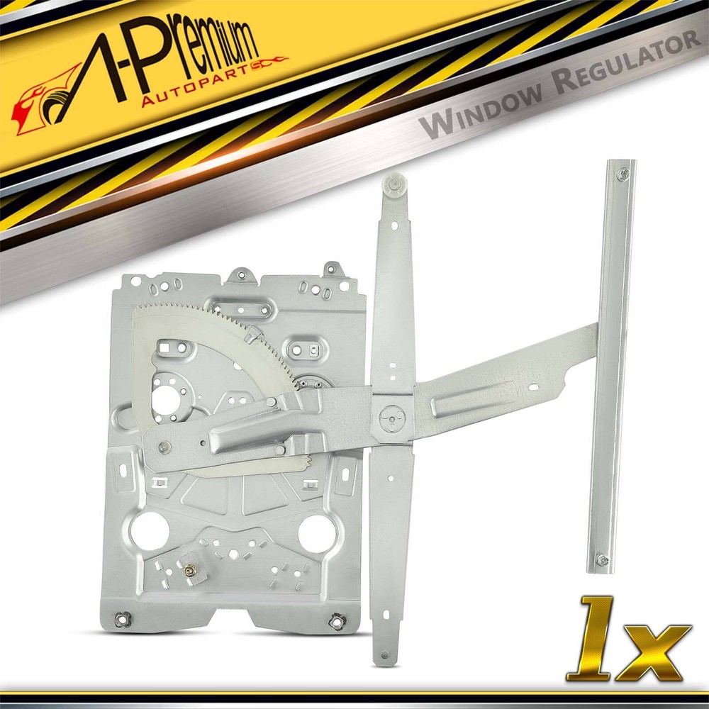 A-Premium Front Driver Side Manual Window Regulator w/Panel & Motor for Volvo VN